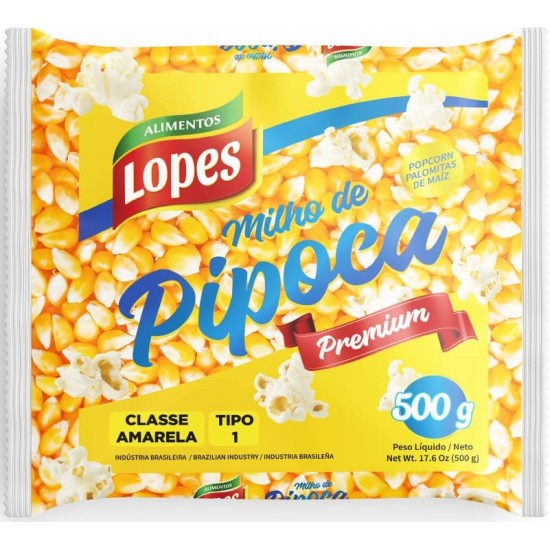 LOPES MILHO PIPOCA 20X500 GR