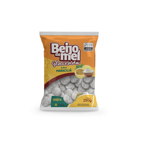 SAGRA BEIJO MEL MARACUJA 25X250 GR