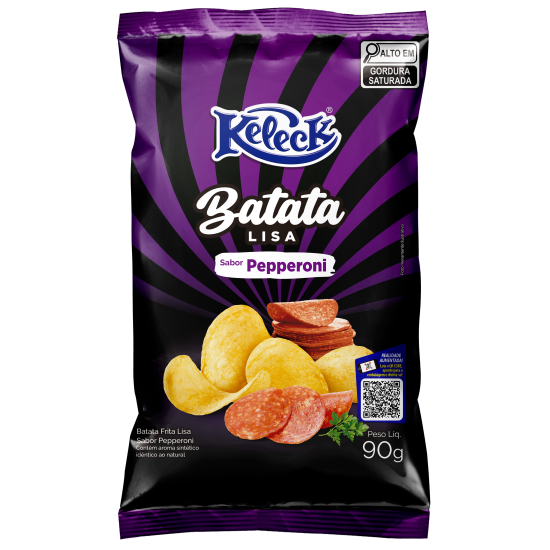 KELECK BATATA LISA PEPERONI 14X90 GR
