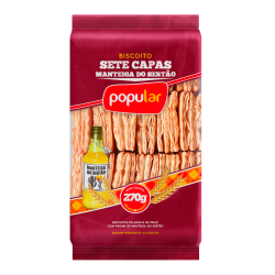 POPULAR BISC SETE CAPAS MANTEIGA DO SERTÃO 12X270GR