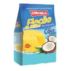 CORINGA FLOCAO MILHO RECHEADO C/ COCO 12X200 GR