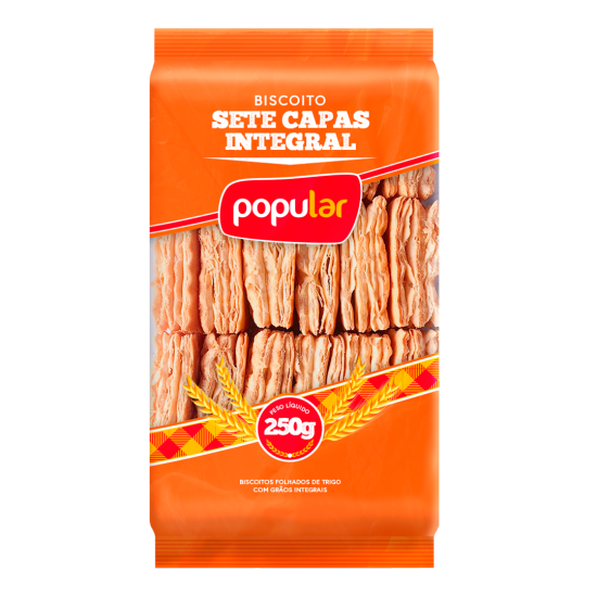 POPULAR BISC SETE CAPAS INTEGRAL 12X250GR