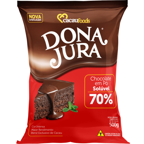 CHOCOLATE EM PO 70% CACAU FOODS 24X200 GR