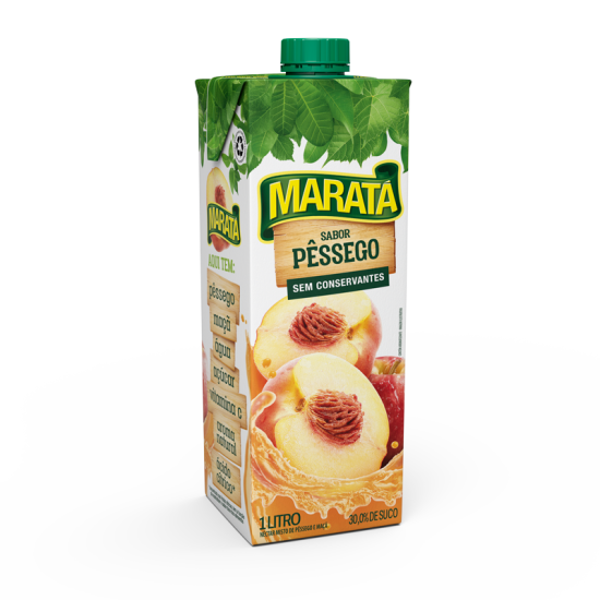 MARATA NECTAR 1 LITRO C/ 12 PESSEGO