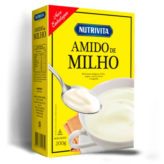 AMIDO DE MILHO NUTRIVITA 12X200 GR