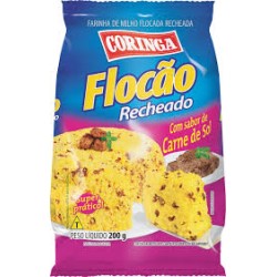 CORINGA FLOCAO RECH. CARNE DE SOL 12X200 GR
