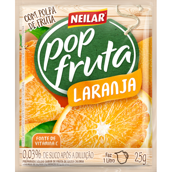 POP FRUTA LARANJA 160X25 GR