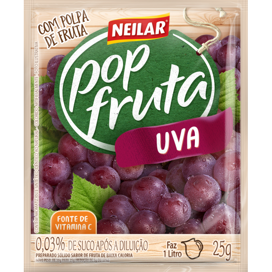 POP FRUTA UVA 160X25 GR