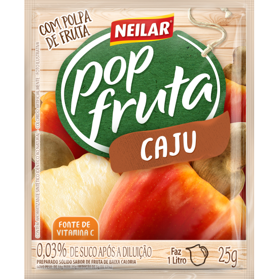 POP FRUTA CAJU 160X25 GR
