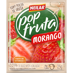 POP FRUTA MORANGO 160X25 GR
