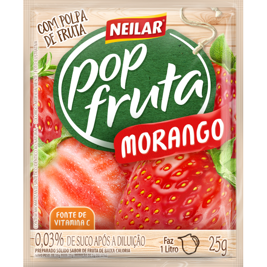 POP FRUTA MORANGO 160X25 GR