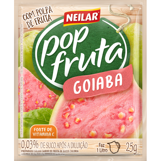 POP FRUTA GOIABA 160X25 GR