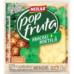 POP FRUTA ABACAXI C/ HORTELA 160X25 GR