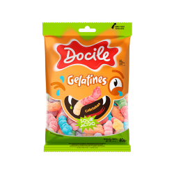 DOCILE GELATINES COBRINHAS CITRICAS12X80 GR