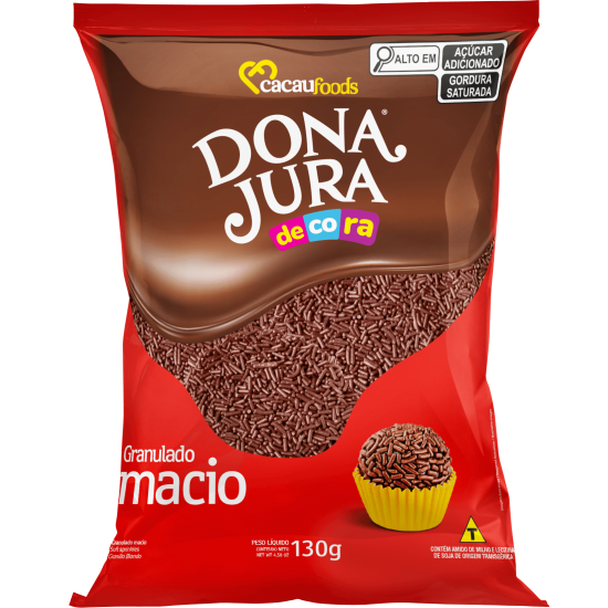 GRANULADO MACIO CHOCOLATE DONA JURA 40X130 GR