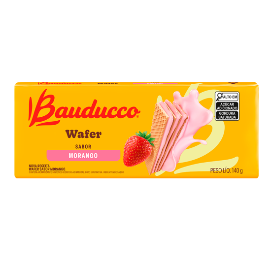 BAUDUCCO WAFER MORANGO 54X140 GR