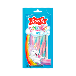 DOCILE GELATINES CANUDINHO UNICORNIO CITRICO 12X70 GR