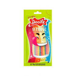 DOCILE GELATINES FITINHA COLORIDA MORANGO CITRICO 12X70 GR