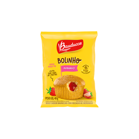 BAUDUCCO BOLINHO MORANGO 144X40 GR