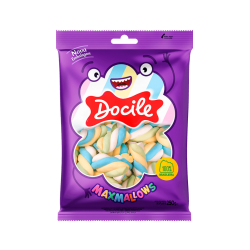 DOCILE MARSHM. BAUNILHA TWIST COLOR 1 PACOTAO 12X250 GR