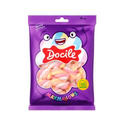 DOCILE MARSHM. MORANGO TWIST COLOR 2 PACOTAO 12X250 GR