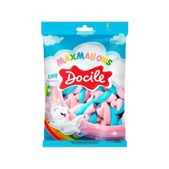 DOCILE MARSHM. RECHEADO UNICORNIO PACOTAO 12X220 GR