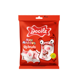 DOCILE MARSHM. RECHEADO ROSA/BRANCO PACOTAO 12X220 GR