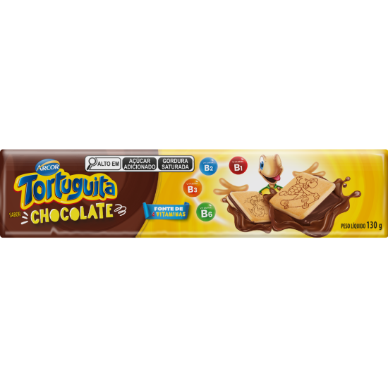ARCOR RECH TORTUGUITA QUADRADO CHOCOLATE 60X130 GR
