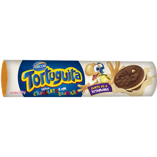 ARCOR RECH TORTUGUITA BAUNILHA REDONDO 56X120 GR