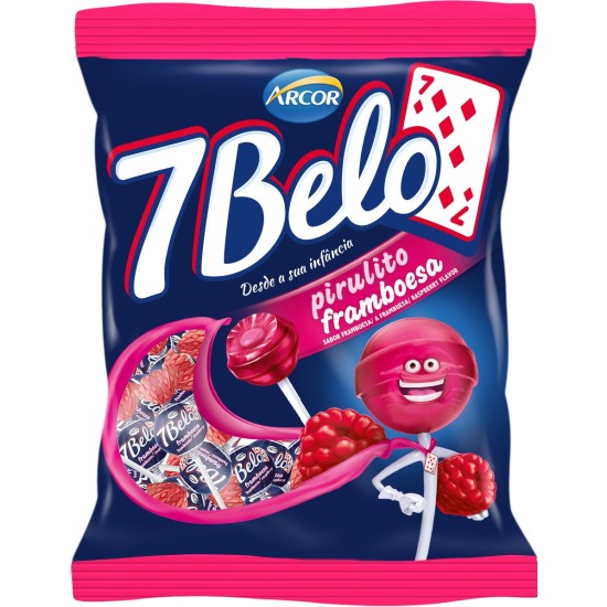 ARCOR PIRULITO 7BELO FRAMBOESA 30X120 GR