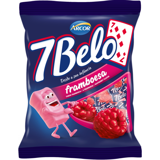ARCOR BALA 7BELO FRAMBOESA 30X100 GR