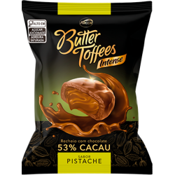 ARCOR BALA BUTTER TOFFEES INTENSE 53% PISTACHE 30X90 GR