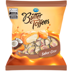 ARCOR BALA BUTTER TOFFEES COCO 30X100 GR