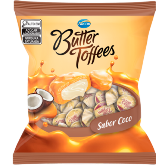 ARCOR BALA BUTTER TOFFEES COCO 30X100 GR
